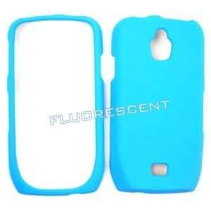  4G 4 G Fluorescent Solid Light Blue Snap On Hard Protective Cover 