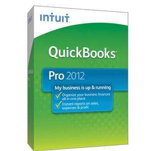 Intuit QuickBooks PRO 2012 Quick Books for Windows PC (1 User) NEW 