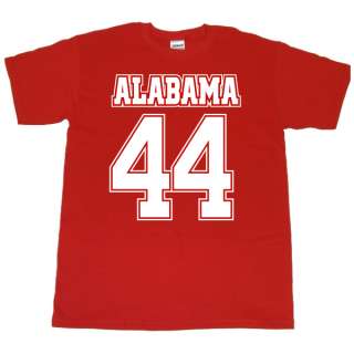 Forrest Gump #44 Alabama Football Jersey T Shirt  