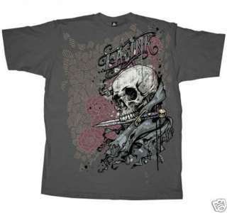 NWT Mens Kat Von D LA Ink Tattoo Skull T Shirt Tee S~XL  