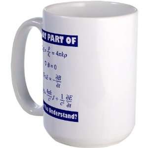  Maxwells Equations Funny Large Mug by  