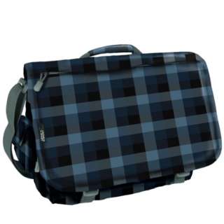 World Campus Laptop Messenger Check Bag   Navy (16).Opens in a 