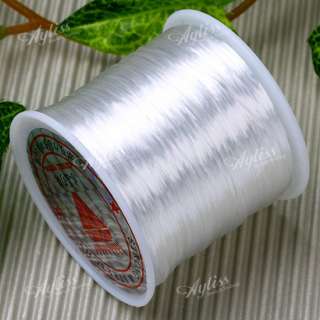   5mm White Elastic Cord Stretchy Thread string Jewelry Making Fit beads