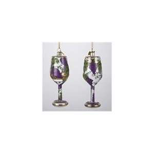   Noble Gems Tuscan Winery Grape and Leaf Wine Glass Chr