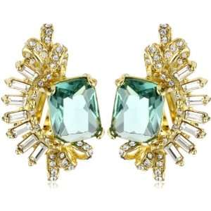  Carolee LUX Rock On: Gold Tone Cluster Button Earrings 