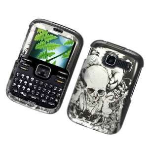 Black with Silver Death Skull and Angel Harps Kyocera S2300 Torino 