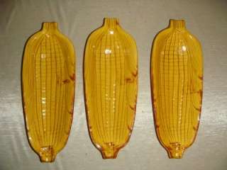 Original California Pottery Corn Cob Holder Yellow  