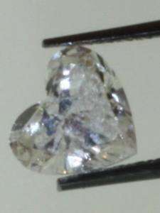 Clarity Enhanced heart EGL loose diamond .50ct I1 J  