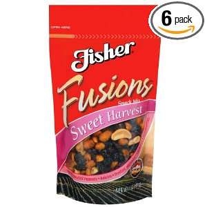 Fisher Fusions Sweet Harvest Snack Mix, 5 Ounce Packages (Pack of 6 