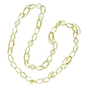  36 inch/White Pearl Vermeil Chain Necklace Jewelry