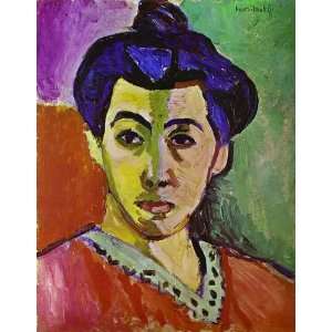  Oil Painting Madame Matisse, The Green Line ( La Raie 