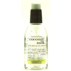 Organix Nourishing Coconut Milk Anti Breakage Serum, 4 Ounce (Pack of 
