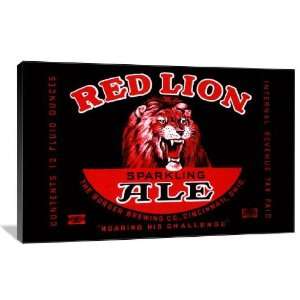 Red Lion Ale   Gallery Wrapped Canvas   Museum Quality  Size 24 x 16 