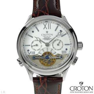   New CROTON C1331034BSDW Automatic Movement Stainless Steel Mens Watch