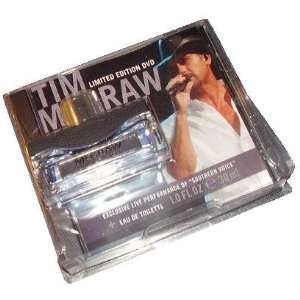 Tim McGraw Eau De Toilette Silver with BONUS Live Performance DVD