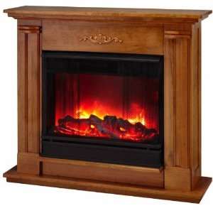  Petite Cathedral Indoor Electric Fireplace   Oak