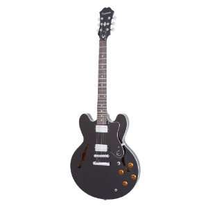  Epiphone Dot Archtop Electric Guitar, Ebony Musical 