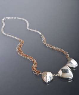 Bing Bang silver and rose gold Vivienne chain necklace   up 