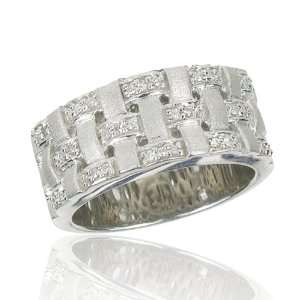   Jewelers Balissima Diamond Ring in Sterling Silver, 0.16TCW. Jewelry