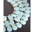 Danielle Stevens  turquoise briolette multi strand necklace