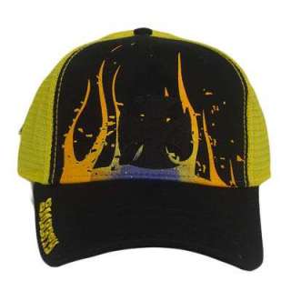 OFFICIAL SMARTY SKATEBOARD YOUTH CAP HAT BLACK YELLOW  