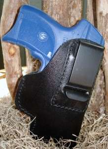  BLACK LEATHER RIGHT HAND INSIDE PANTS ITP COMBAT GRIP HOLSTER  