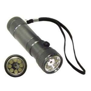  8 LED Plus Laser Pointer Flashlight (Silver) Automotive