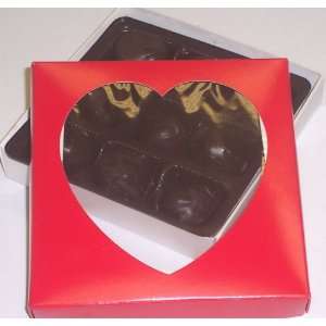 Scotts Cakes Chocolate Pecan Fudge Truffles 1/2 lb. Heart Box  
