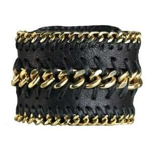  Bandido Black Leather Wrap Bracelet Jewelry
