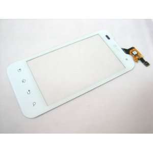  LG Optimus 2X P990 ~ White Touch Screen Digitizer Front 