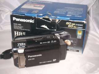 Panasonic SDR H85 80GB Camcorder camera   Black 885170002449  