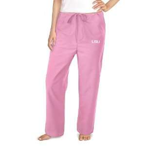  LSU Tigers Pink Scrub Pants Sm