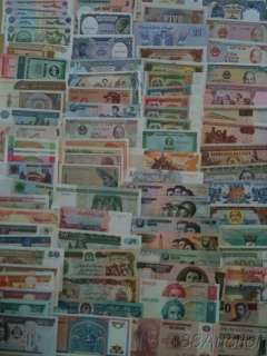 100 Different world paper money collection, UNC, new banknotes.  