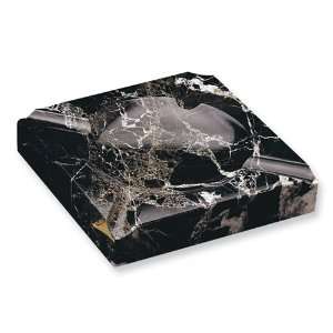  Black Solid Marble Square Cigar Ashtray Jewelry