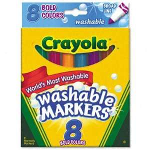  Washable Markers Broad Point Bold Colors 8/Set Case Pack 4 