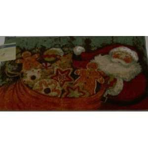 Mohawk Christmas Santa Throw Accent Rug Gingerbread Man Non Skid Mat 