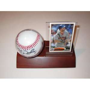 David Wright New York Mets Signed Autographed Baseball & Wood Case 