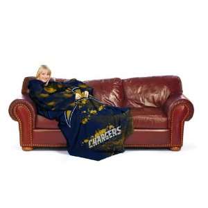  San Diego Chargers NFL Adult Smoke Comfy Throw Blanket 