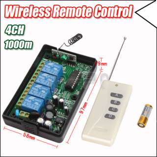 12V 10A 2 Channel 200M Wireless Remote Control Switch  
