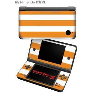  Nintendo DSi XL Skin   Kearas Psycho Stripes Orange and 
