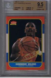   DOMINIQUE WILKINS RC CARD #121 AWESOME BGS 9.5 GEM MINT! RARE!  