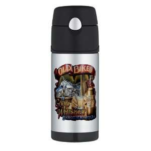  Thermos Travel Water Bottle Old Bikes and Good Whiskey 