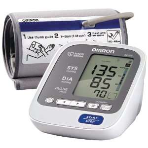 Omron BP760 7 Series Upper Arm Blood Pressure Monitor, Gray/white 
