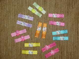 ON THE SMALL CLIP ORDERS,(NOT THE RIBBON BOWS), ONLY THE FLAT CLIPS 