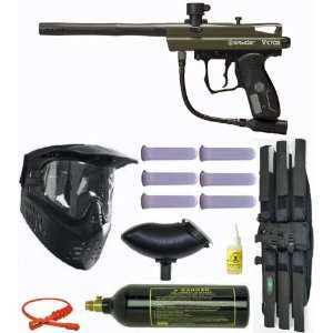  Spyder Victor Paintball Gun 4+1 9oz Protector MEGA Set 