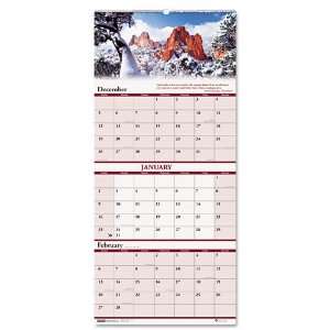  of Doolittle   Scenic Landscapes Three Months per Page Wall Calendar 