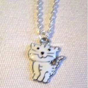   New WHITE KITTEN Doll Necklace for Patti PlayPal Dolls Toys & Games