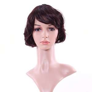  6sense Gorgeous Casual Curly Short Wine Red Hair Full Wig Beauty