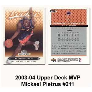  Upper Deck Golden State Warriors Mickael Pietrus 2003 04 Draft Pick 