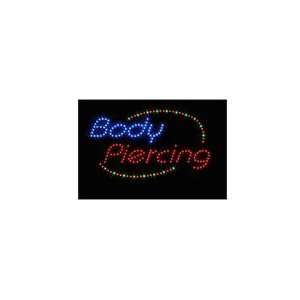  Animated BODY PIERCING LED Shop Sign Window or Wall 